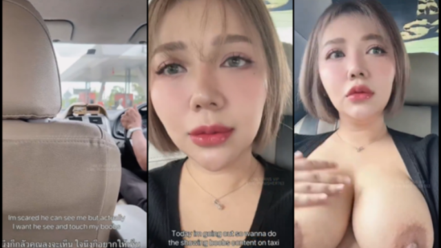 คลิปหลุด สาวใจเด็ดรอบนี้เรียกรถมาโชว์นมโชว์หีกลางทางใจถึงมาก