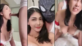 คลิปหลุดนางแบบ นางแบบสุดเอ๊กโดนหนุ่มสไปทร์เดอร์แมนจับตอกเย็ดสด